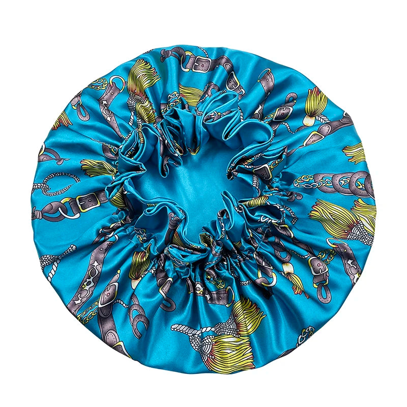 Bonnet femme satin réversible – Douceur et soin capillaire quotidien