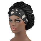 Bonnet en satin femme cheveux bouclés – Anti-casse et hydratation