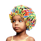 Bonnet en satin pour enfants – Idéal pour le sommeil et les cheveux bouclés