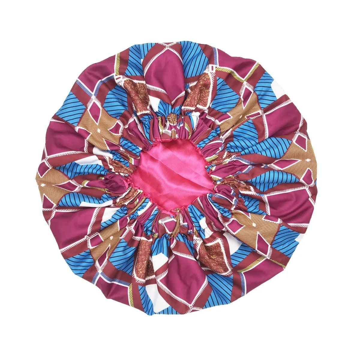 Bonnet de nuit en satin wax – Élégance africaine et confort nocturne