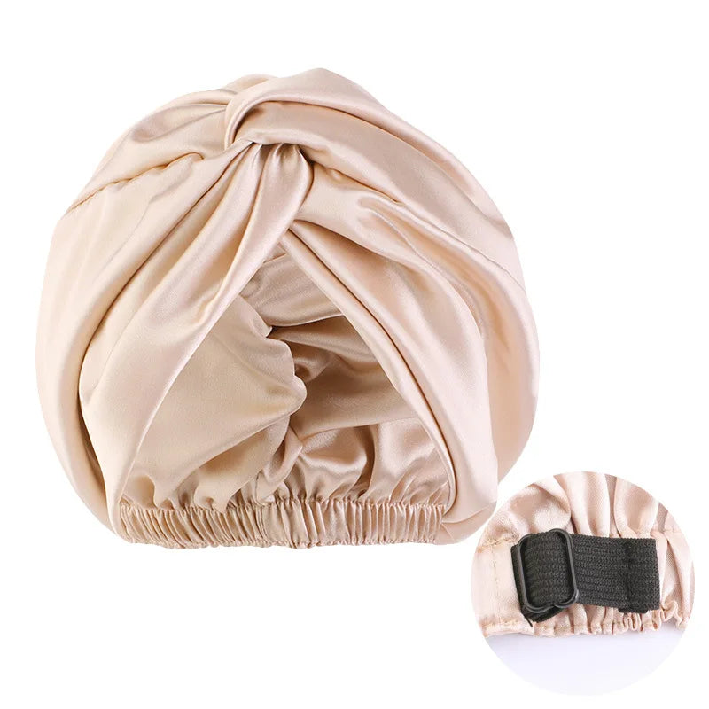 Bonnet en satin pour la nuit femme – Douceur et hydratation