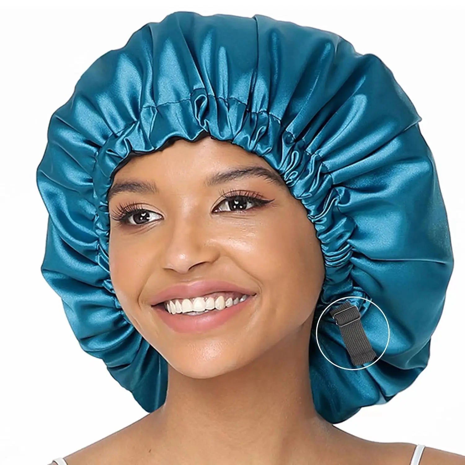 Bonnet de nuit satin grande taille – Confort et maintien optimal
