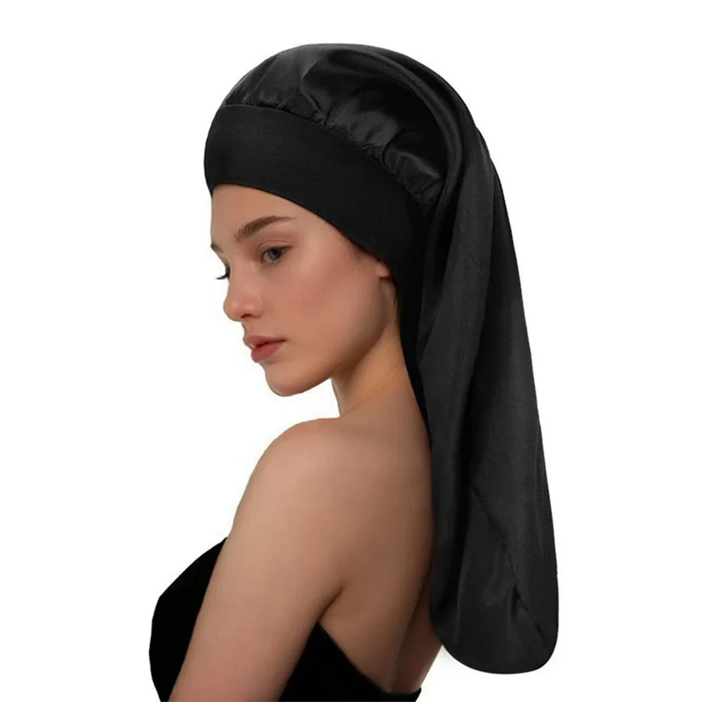 Bonnet satin cheveux lisses – Protection et douceur soyeuse