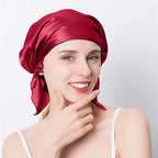 Bonnet satin femme avec attache – Tenue ferme et douceur soyeuse