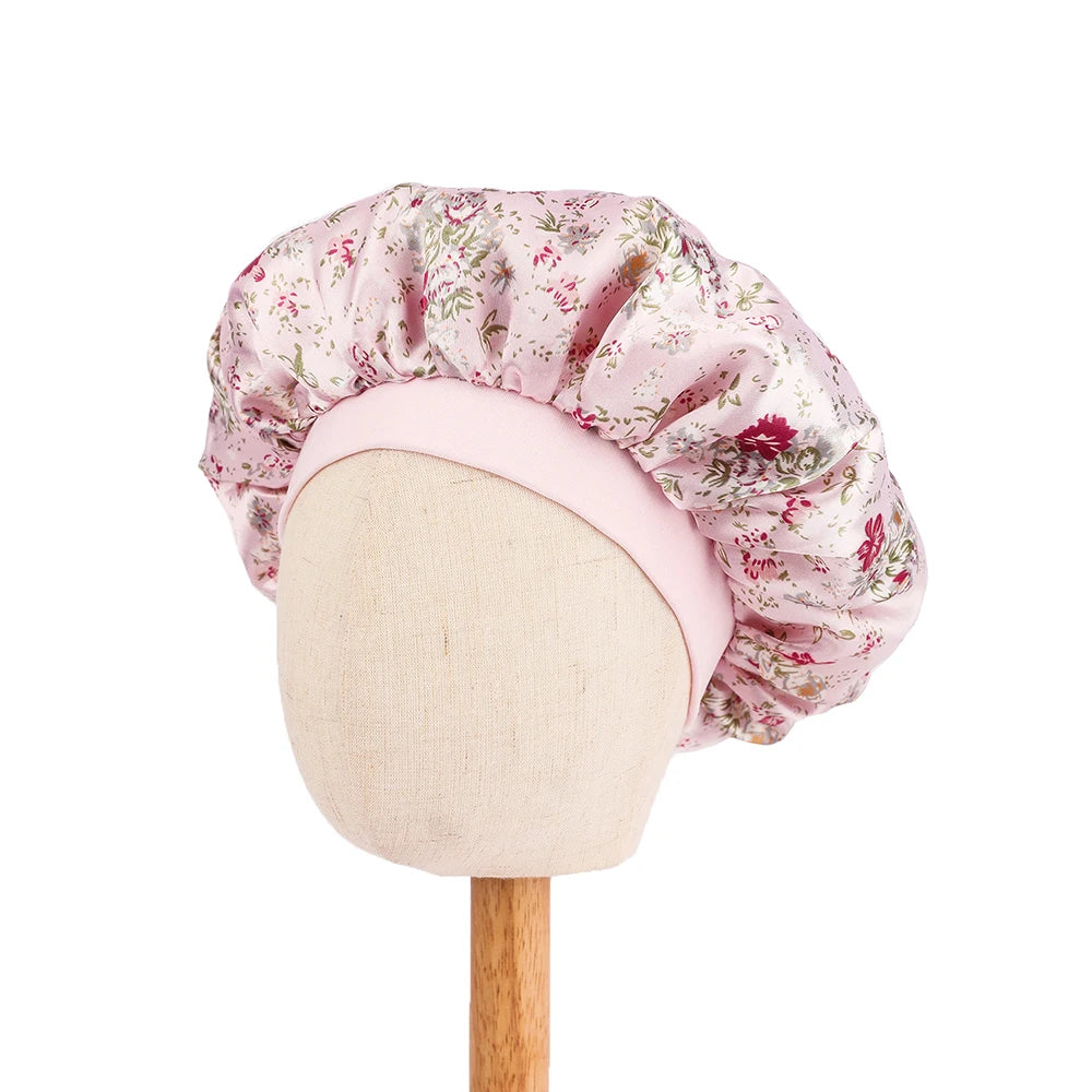 Bonnet en satin pour dormir enfant – Confort nocturne et cheveux protégés