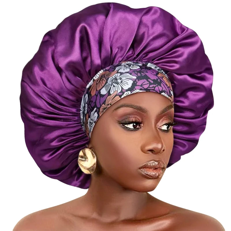Bonnet de nuit satin coloré – Style et confort réunis