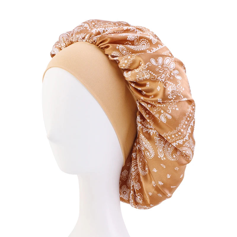 Bonnet en satin de nuit femme – Douceur et hydratation pendant le sommeil