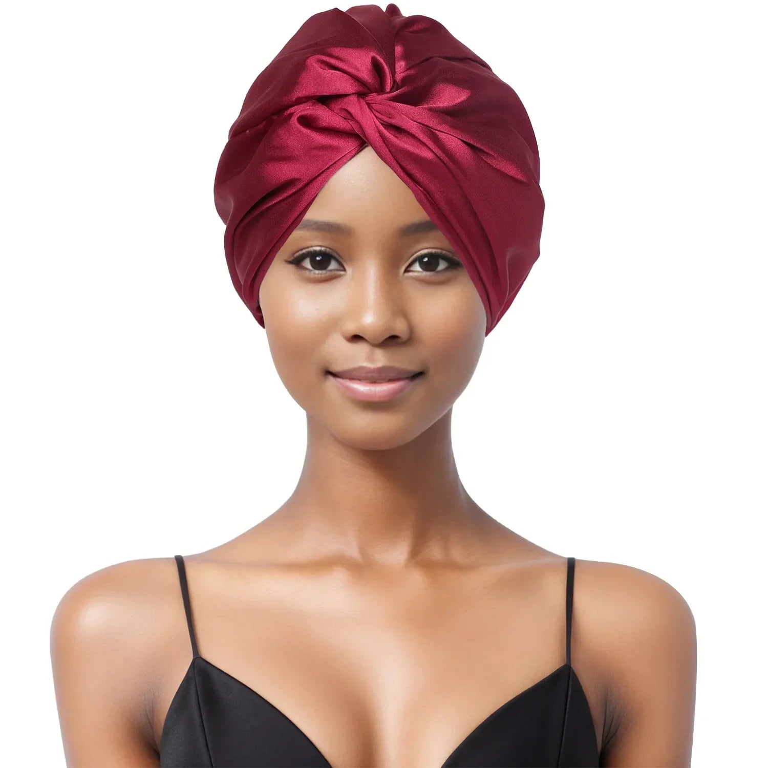 Bonnet de nuit en satin doux – Toucher soyeux et confort total