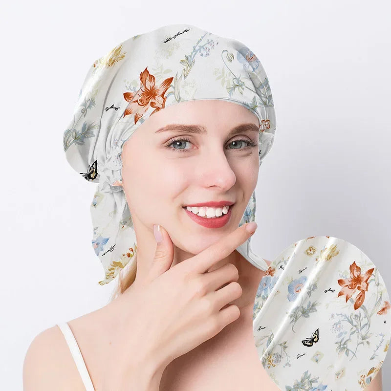 Bonnet satin femme avec attache – Tenue ferme et douceur soyeuse