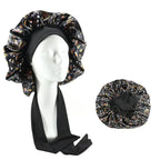 Bonnet de nuit en satin avec attaches – Maintien parfait toute la nuit