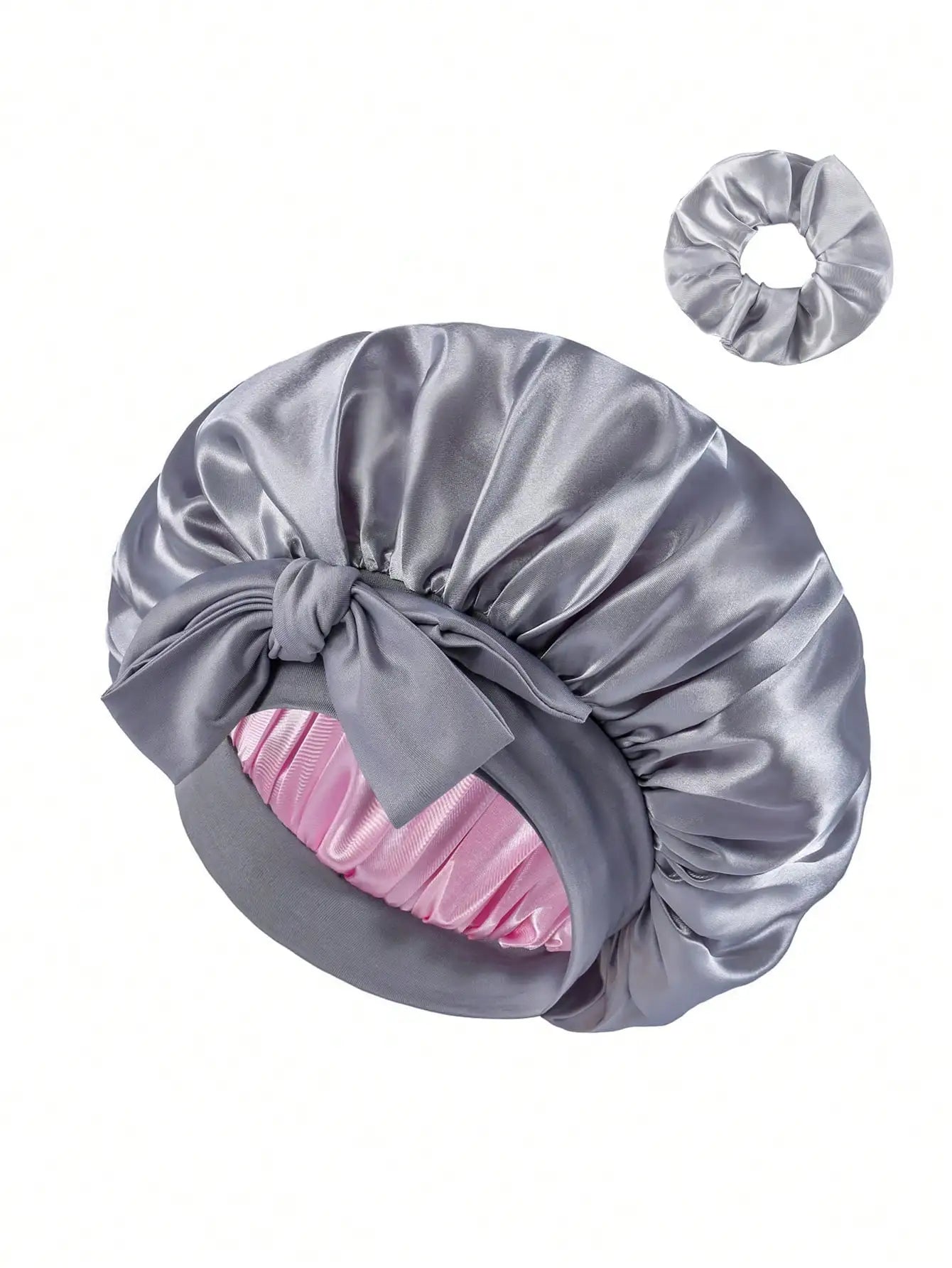 Bonnet satin cheveux afro ajustable – Confort et maintien nocturne