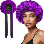 Bonnet satin cheveux afro pour dormir – Douceur et soin réparateur