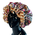 Bonnet satin cheveux frisés – Anti-casse et anti-frisottis durable