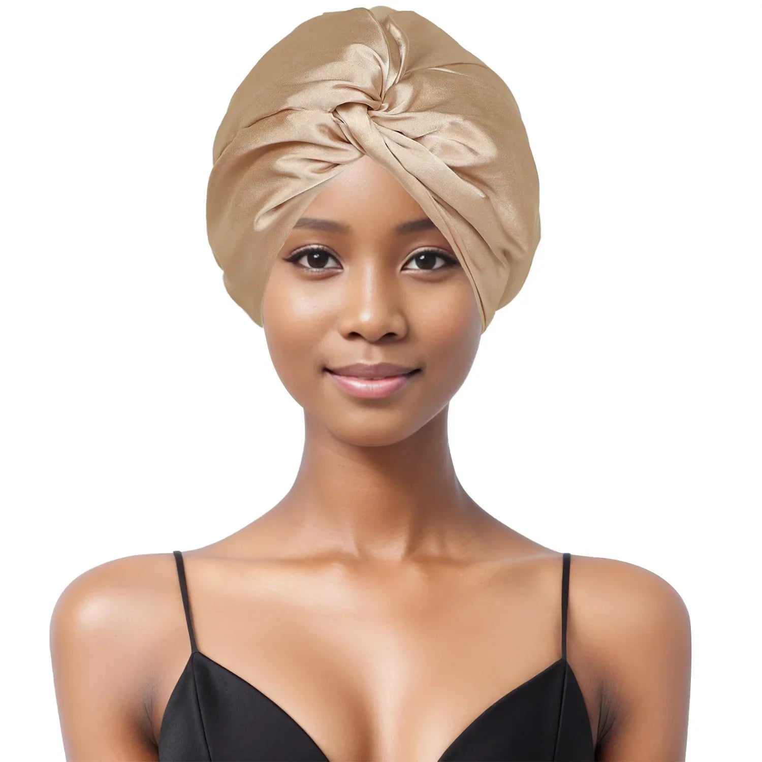 Bonnet de nuit en satin doux – Toucher soyeux et confort total