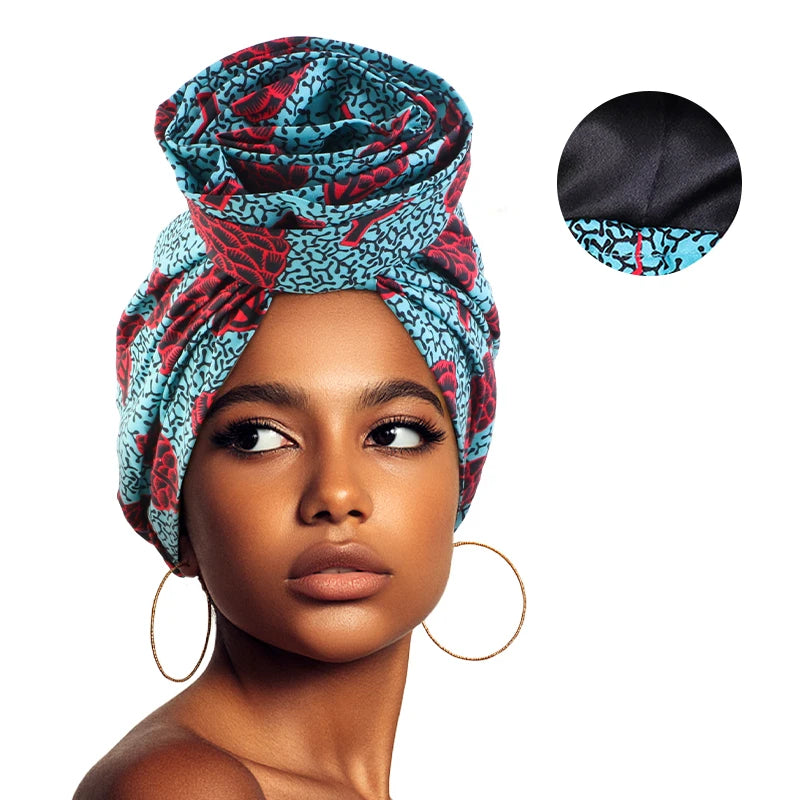 Bonnet satin cheveux crépus femme – Douceur et hydratation renforcée