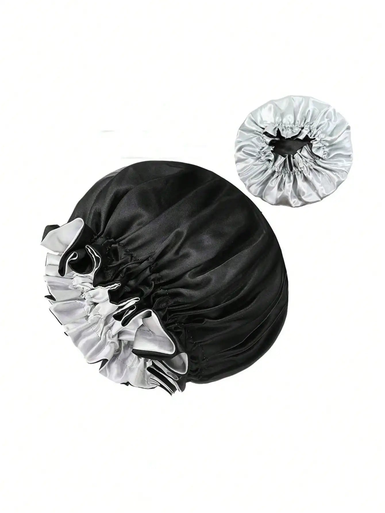 Bonnet de nuit satin réversible femme – Beauté et soin de nuit