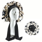 Bonnet de nuit en satin avec attaches – Maintien parfait toute la nuit