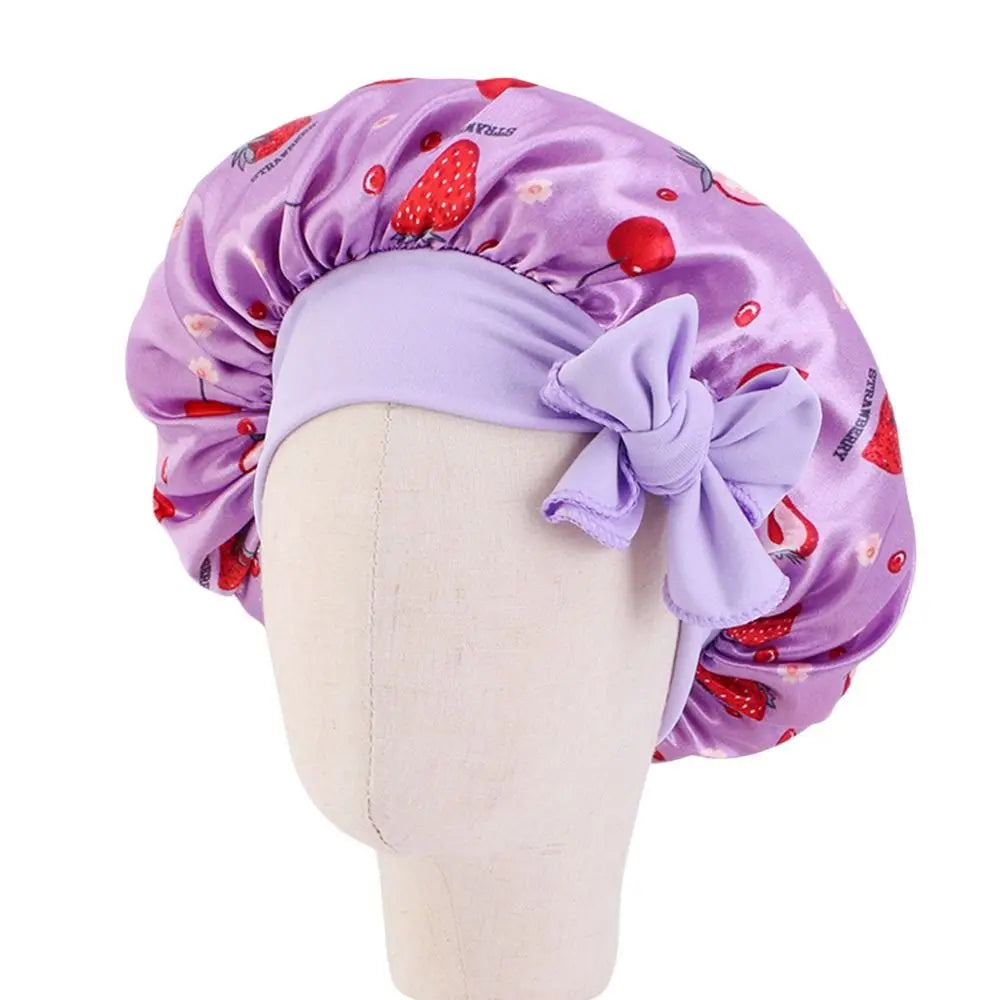 Bonnet satin fille – Anti-frisottis et douceur nocturne