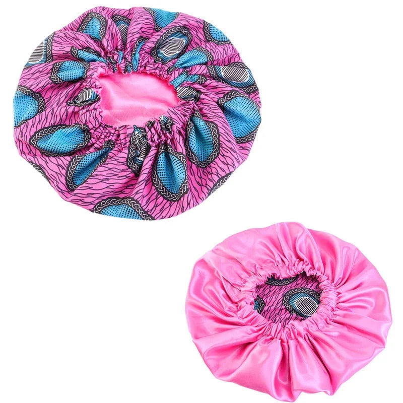Bonnet de nuit satin femme afro crépus – Soin et hydratation renforcés