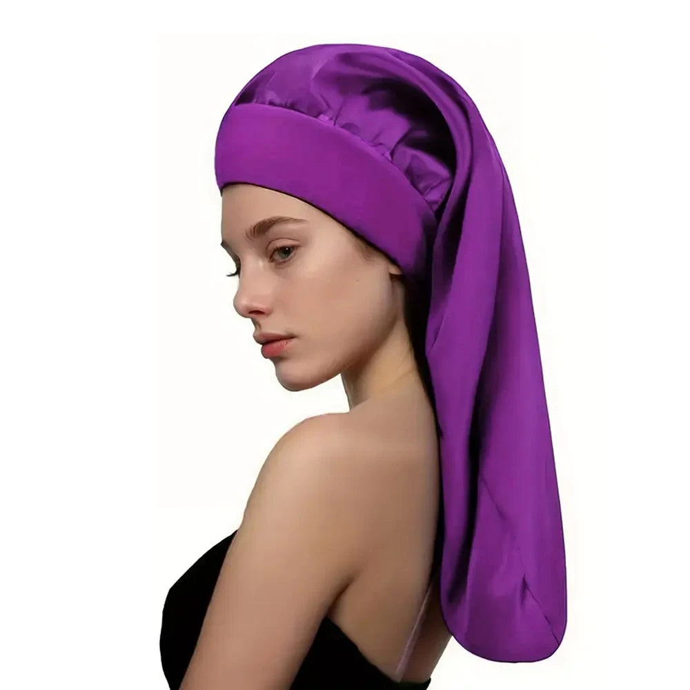 Bonnet satin cheveux lisses – Protection et douceur soyeuse