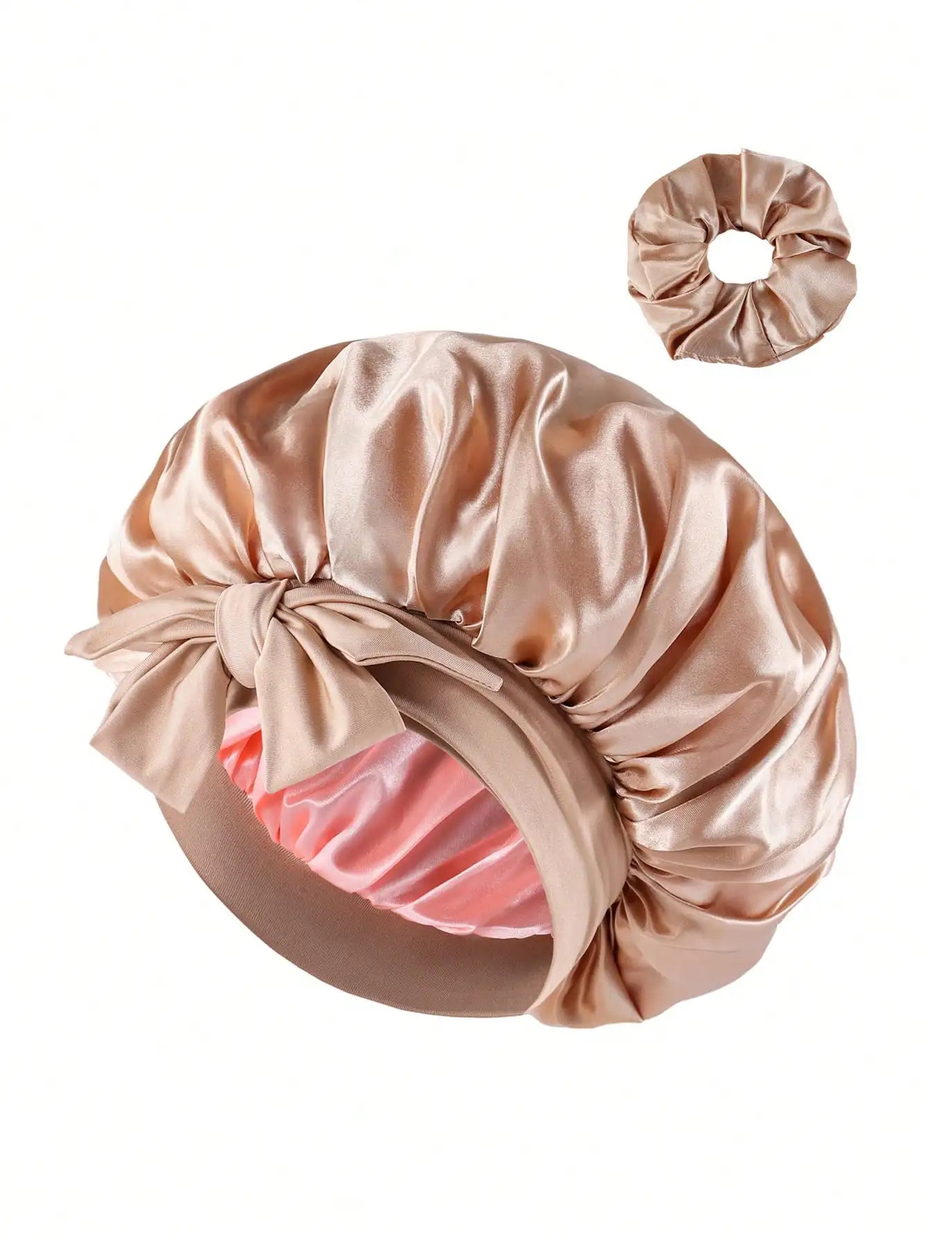 Bonnet satin cheveux afro ajustable – Confort et maintien nocturne