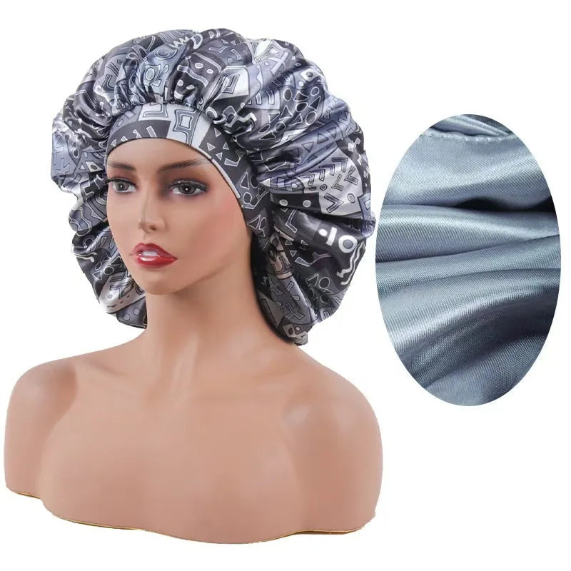 Bonnet satin cheveux crépus et frisés – Brillance et nutrition capillaire