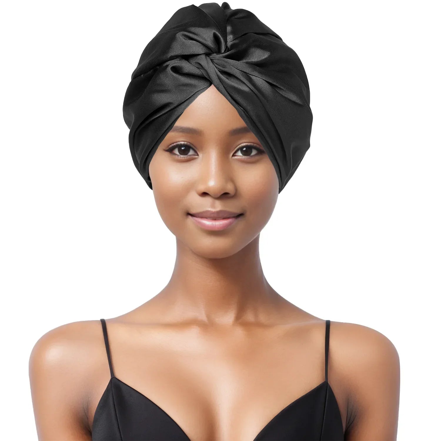 Bonnet de nuit en satin doux – Toucher soyeux et confort total