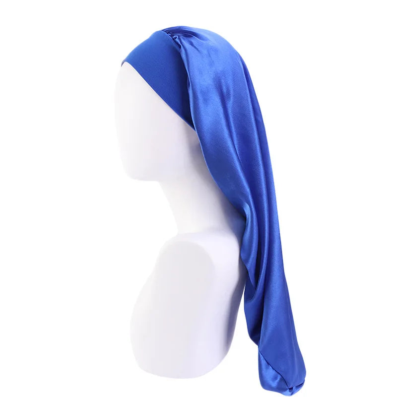 Bonnet satin cheveux longs multicolore – Féminité et brillance préservée