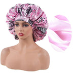 Bonnet satin cheveux crépus et frisés – Brillance et nutrition capillaire