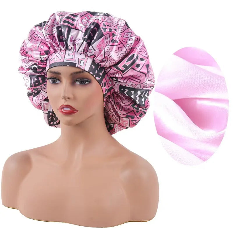 Bonnet satin cheveux crépus et frisés – Brillance et nutrition capillaire