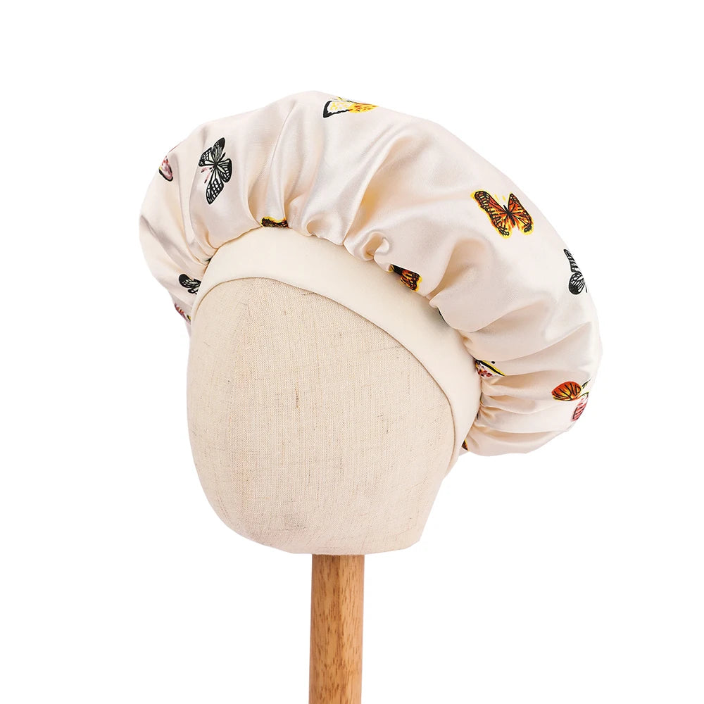 Bonnet en satin pour dormir enfant – Confort nocturne et cheveux protégés