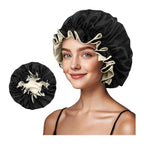 Bonnet de nuit satin réversible – Deux styles, un soin capillaire