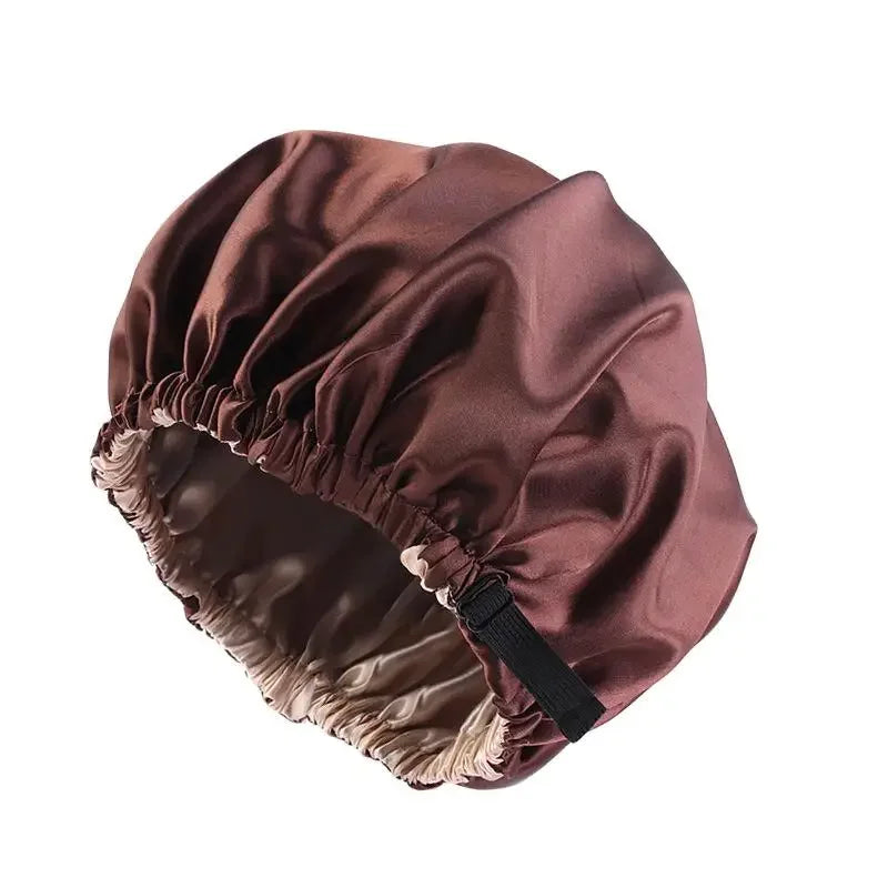 Bonnet intérieur satin réversible – Style et soin en toute saison