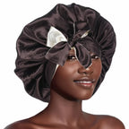 Bonnet satin cheveux frisés – Préserve la forme et la souplesse des boucles