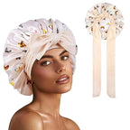 Bonnet satin cheveux bouclés femme – Confort et soin capillaire nocturne