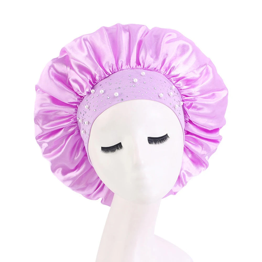 Bonnet satin spécial boucles – Confort et définition naturelle