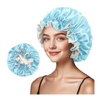 Bonnet de nuit satin réversible – Deux styles, un soin capillaire