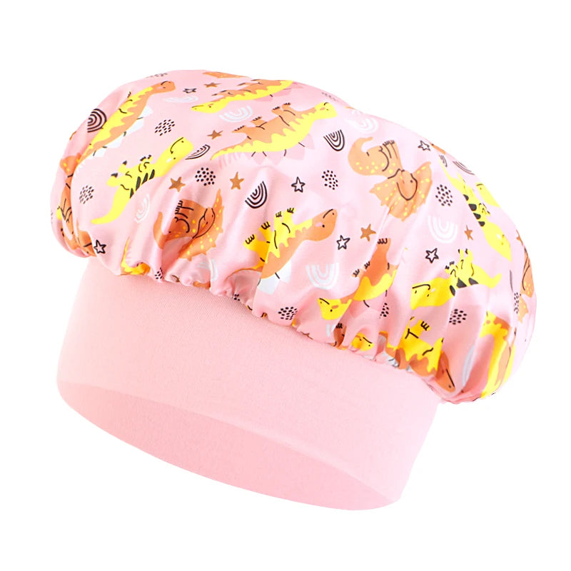 Bonnet satin fille crépue – Hydrate et définit les cheveux texturés