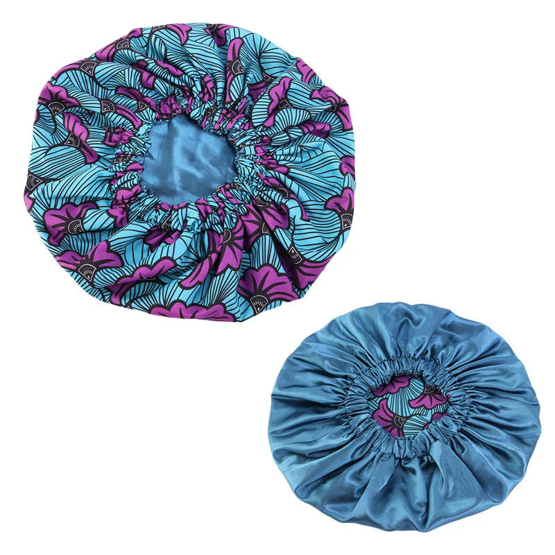 Bonnet de nuit satin femme afro crépus – Soin et hydratation renforcés