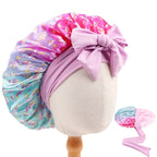 Bonnet en satin enfant réglable – Ajustable pour plus de confort