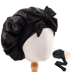 Bonnet en satin enfant réglable – Ajustable pour plus de confort