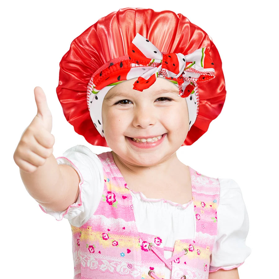Bonnet satin bébé fille rose – Doux et élégant pour cheveux fins