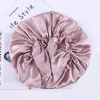 Bonnet de nuit en satin – Confort et protection pour vos cheveux