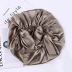 Bonnet de nuit en satin – Confort et protection pour vos cheveux
