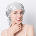 Bonnet satin femme avec attache – Tenue ferme et douceur soyeuse