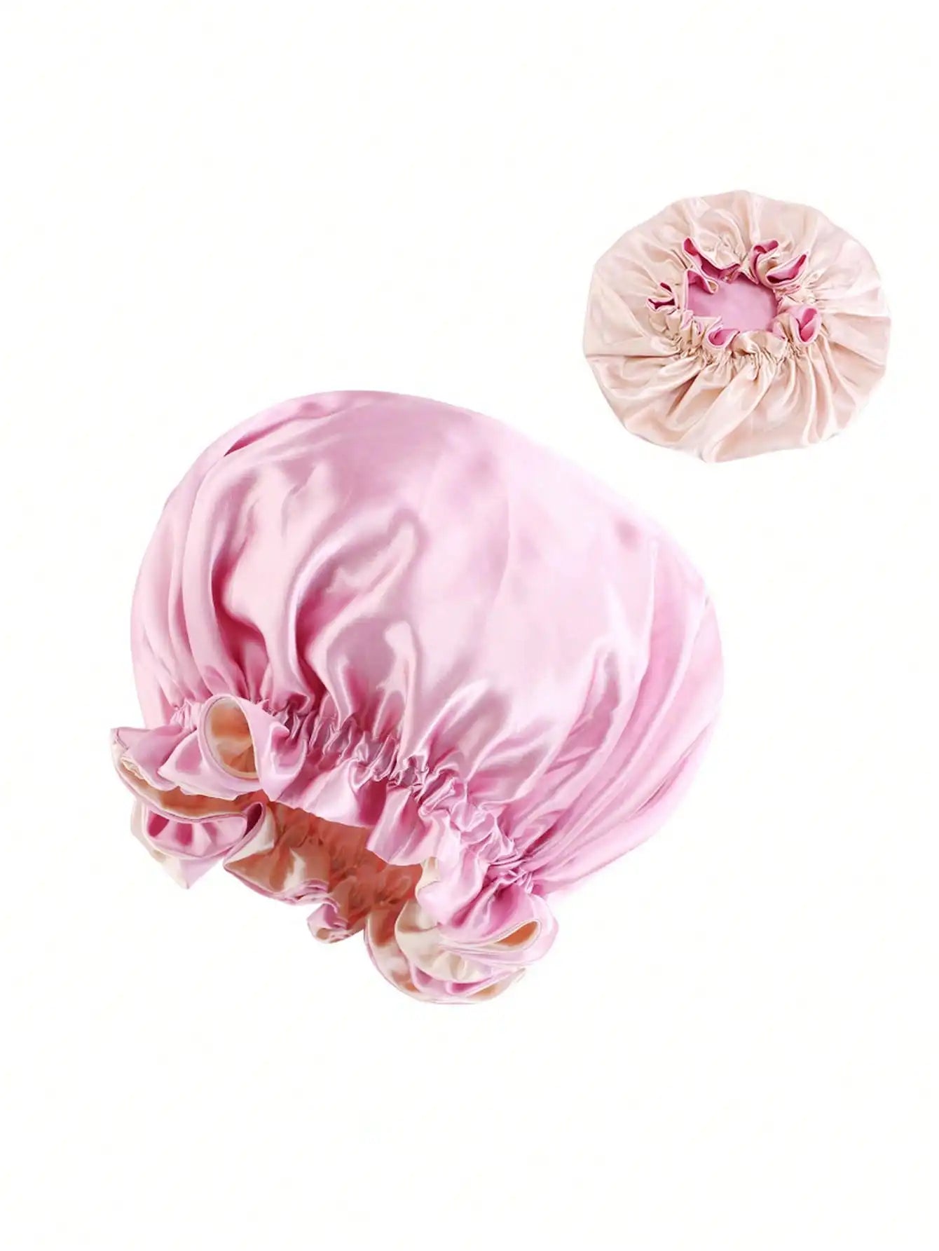 Bonnet de nuit satin réversible femme – Beauté et soin de nuit