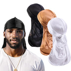 3 pièces bonnet satin homme réglable – Ajustement parfait et maintien ferme