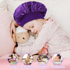 Bonnet en satin enfant – Douceur et protection des cheveux fragiles