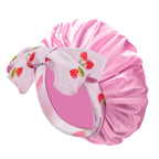 Bonnet satin bébé fille rose – Doux et élégant pour cheveux fins