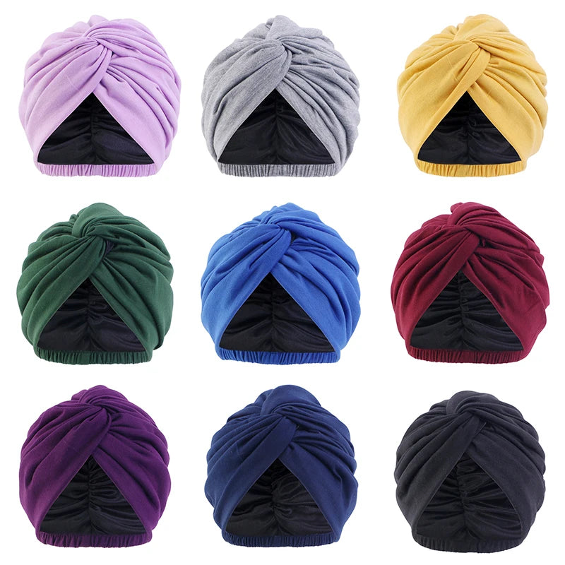 Bonnet hijab intérieur satin – Confort, soin et anti-casse pour les cheveux